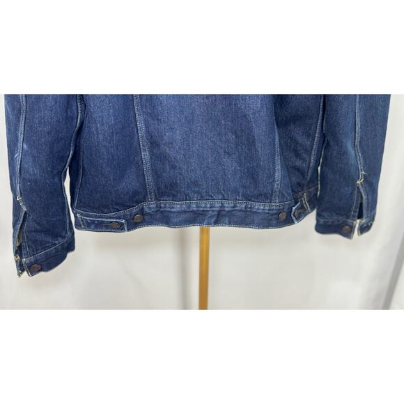 Levi’s Sherpa Denim Jacket L | Cozy Fall Layering Retro 90s Vibe - Picture 11 of 12